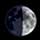 Cuarto creciente. La luna y sus ciclos lunares.