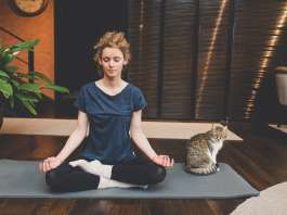 Practicando en el espacio de meditación
