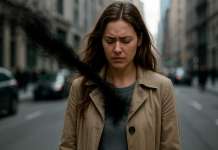 Autodefensa psíquica … Protegerse de la energía negativa Mujer atacada energeticamente por una energia negra