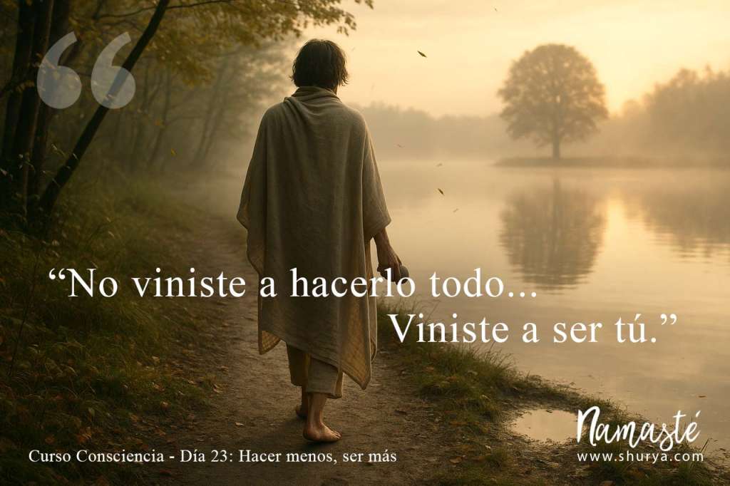 No viniste a hacerlo todo. Viniste a ser tú.