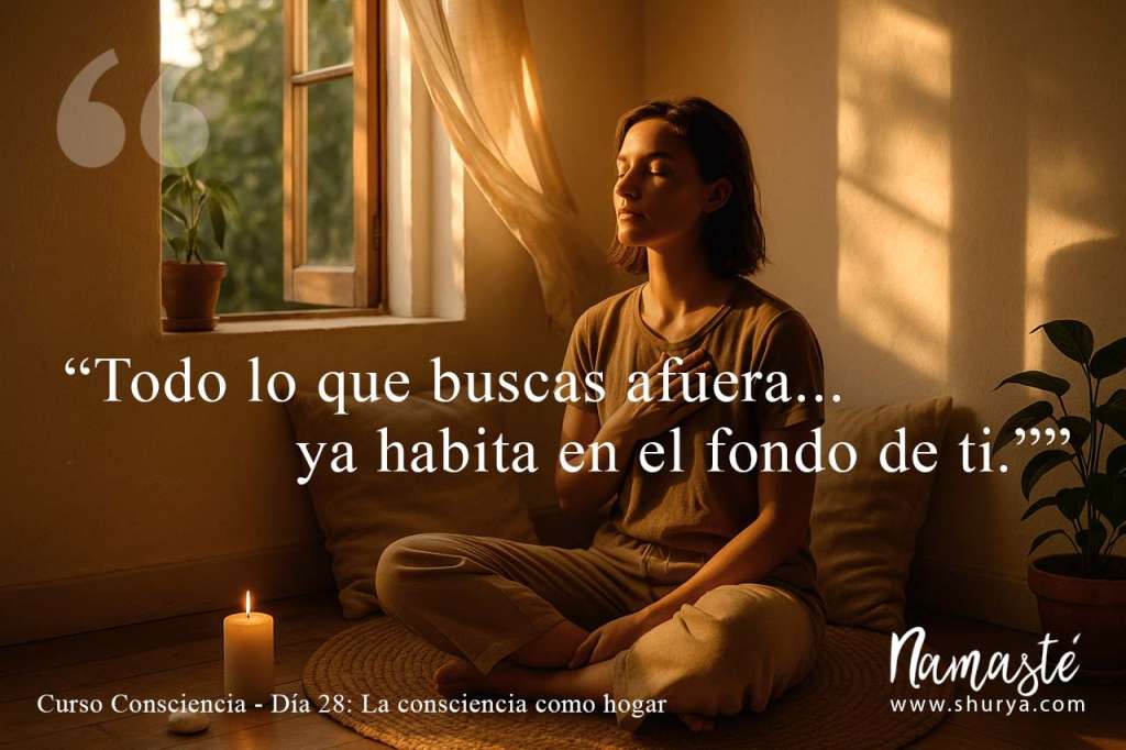 Todo lo que buscas afuera, ya habita en el fondo de ti.