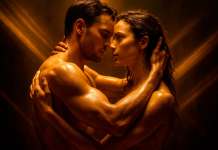 La Lujuria … El hambre de fusión Imagen de una mujer y un hombre abrazandose con lujuria